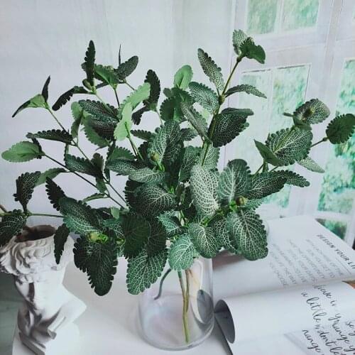Mint leaf Artificial Plants Eucalyptus Fake Flower DIY Wedding Party Home Table Ornaments Flower Arrangement Decoration