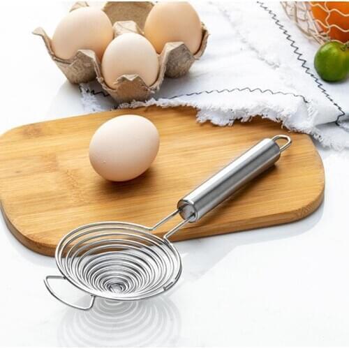 Stainless Steel Egg Yolk Separator Food-grade Egg Divider Protein Safe Practical Hand Egg Tools Kitchen Cooking Gadgets