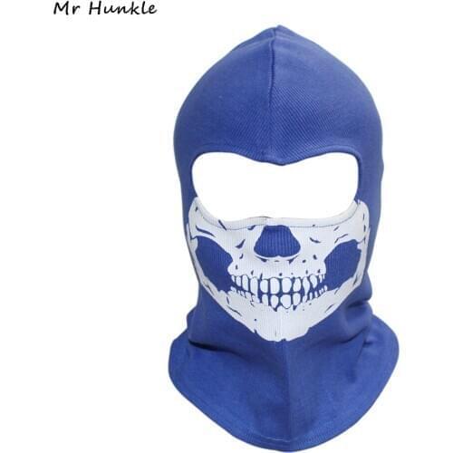Mr Hunkle 2017 New Print Adult Hat New Candy Color Full Face Masks Balaclava Motorcycle Wind Dust Grimace Reflective Ghost Mask