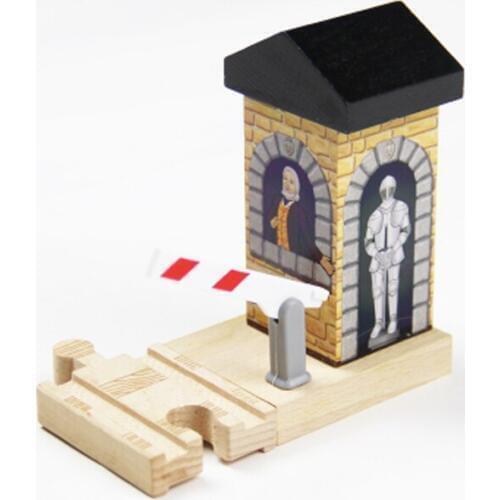 P141 Game Fun Scene Special Track Accessories, Platform Barrier, Compatible with Wooden Train Tracks, Childrens Toys Wood