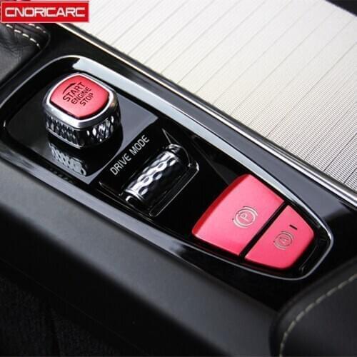 START ENGINE STOP Button Sequin Decoration Cover Trim Car Styling For Volvo XC60 S60 XC90 S90 V90 Aluminum Alloy Accessories
