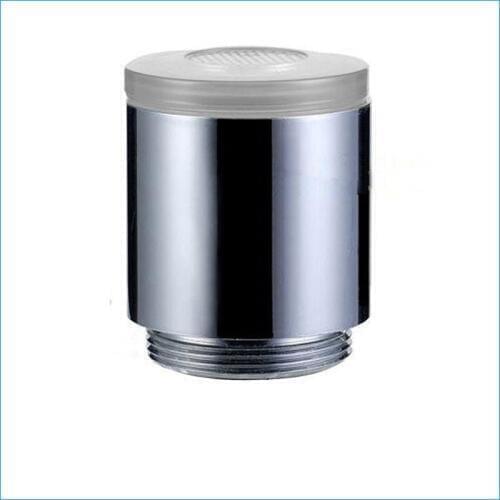 3 color led lights for faucet,Colorful adapter with silver and white,Temperature control tricolor color LED faucet Light