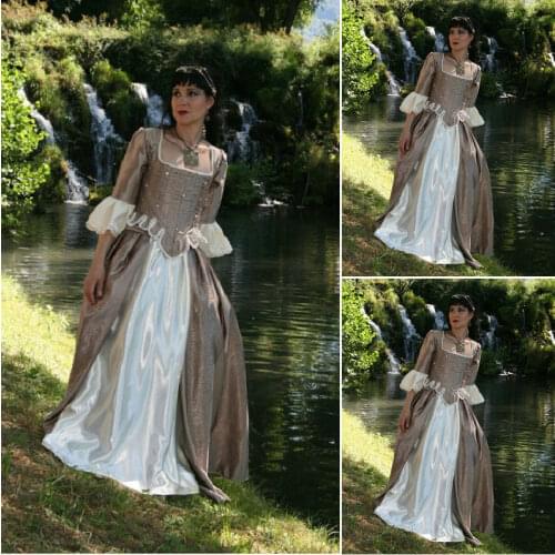 Custom made SC-219 Victorian Gothic/Civil War Southern Belle Ball Gown Dress Halloween dresses Sz US 6-26 XS-6XL