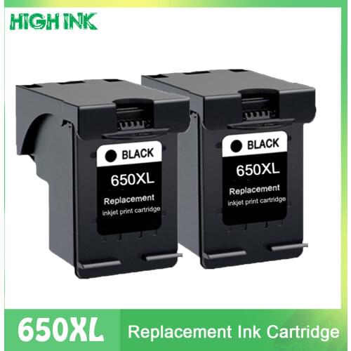 Compatible 650 XL Black Cartridge Replacement for HP 650 HP650 Ink Cartridge for Deskjet 1015 1515 2515 2545 2645 3515