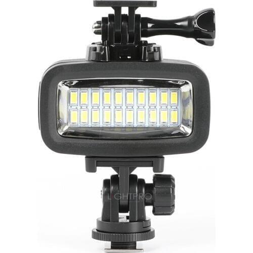 30M Waterproof Underwater Super Bright Diving Fill Lamp LED Video Light Suitable for GOPRO SJCAM Action Sport Camera