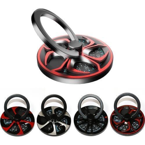 Finger Ring Gyro Holder Hand Spinner Rotary Stand Metal Rotation Fidget Mobile Phone Holder For iPhone XS Xiaomi mi9 Ring Holder