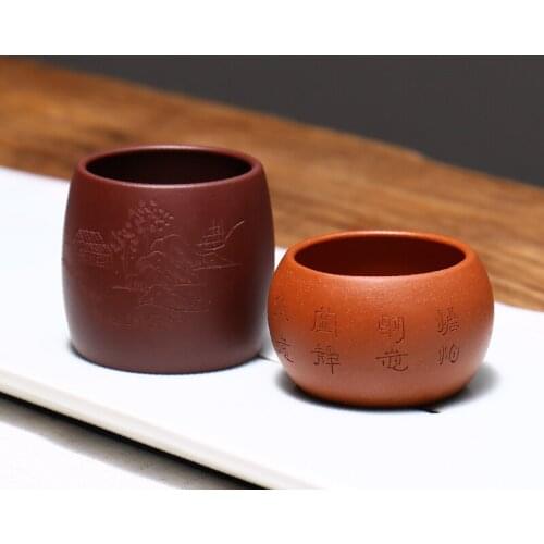 Yixing Raw Ore Soil Zisha Tea Bowl Tea Cup Small Cup/Drinkware/Wine Set/Handmade Cup Tea Set Accessories Household Products