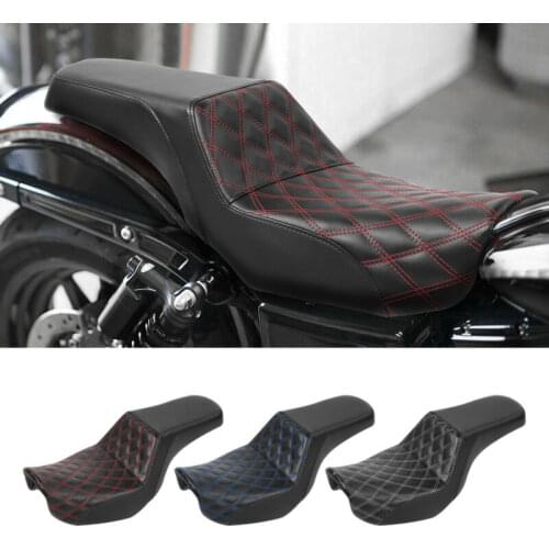 Motorcycle Rider Driver Rear Passenger Seat For Harley Dyna FXD FXDWG FLD Fat Bob Street Bob Low Rider Wide Glide Switchback