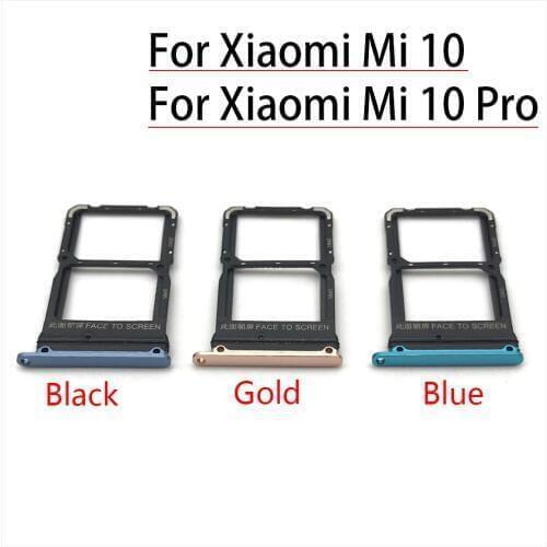 10Pcs/Lot,New For Xiaomi Mi 10 Mi10 Pro Poco X3 Micro Nano SIM Card Holder Tray Slot Holder Adapter Socket