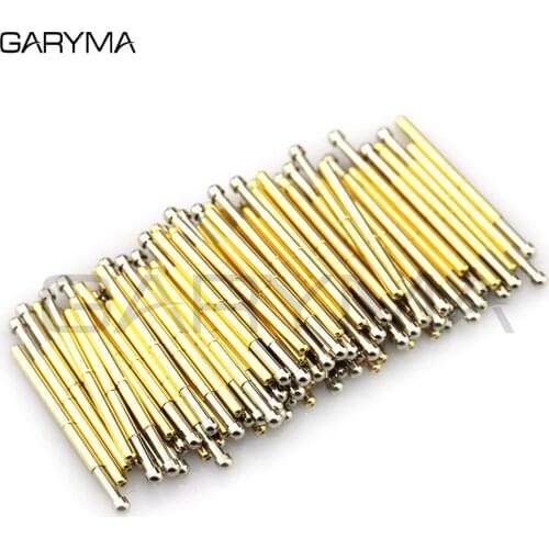 100Pcs P125-D Dia 2.5mm Spring Test Probes Pogo Pin Length 33.35mm Stroke Spring Froce:180g Tool