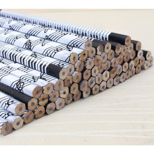1020 pcs Musical Note Pencil Standard Round Pencil Music Stationery Piano Note School Student Gift Prize Pencil Promotion Pencil