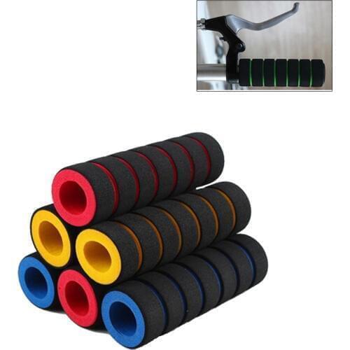 2Pcs Bike Racing Bicycle Motorcycle Handle Bar Foam Sponge Grip Cover Non-slip Soft Handlebar Mountain Bicycle Grips