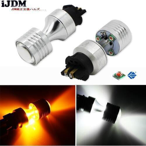 2pcs Amber Error Free PWY24W PW24W XP-E LED Bulbs For Audi A3 A4 A5 Q3 VW MK7 Golf CC Front Turn Signal Lights,DRL Lamps