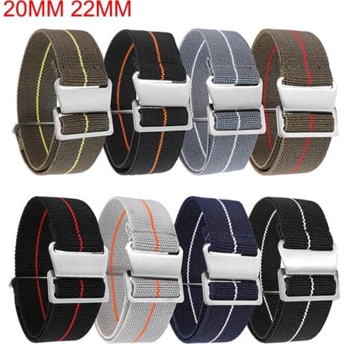20mm 22mm Nylon Elastic Galaxy Watch Strap Band Sport Watch Band for Amazfit Huami Watch Nylon Breathable Watchband Accessories