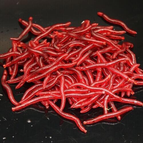 30PCS Worm Minnow Fishing Lure35mm Artificial Bait Wobbler Soft Bait Jiging Float Crankbait White striped mouth Fishing tackle