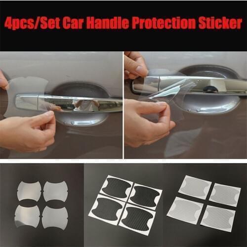4pcs Car Door Handle Bowl Protector Sticker for Toyota Prius Levin Crown Avensis Previa FJ Cruiser Venza Sienna Alphard ZELAS