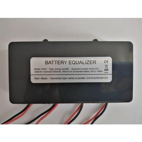 Battery Balancer Equalizer For 4PCS 2.4V/3.6V/6V/9V/12V AGM GEL Lead-acid Lithium Battery Pack