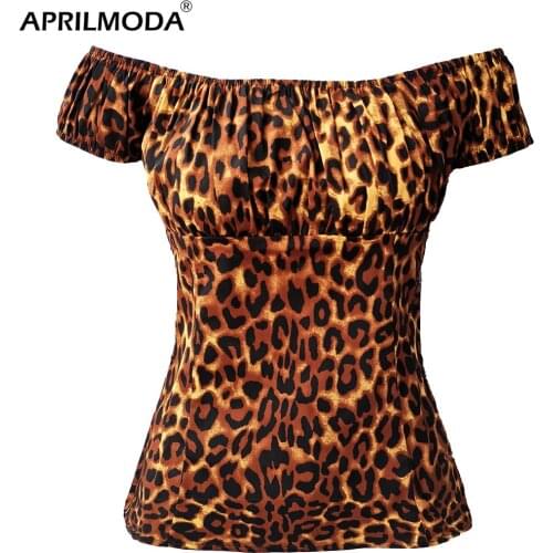 APRIL MODA Black And White Blouses