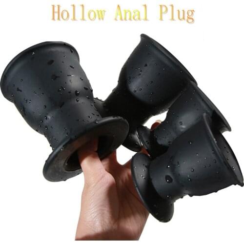 Hollow Anal Plug Butt Plug Anal Dilator Enema Soft Speculum Prostate Massager For Men Treatment SM Products Anus Speculum