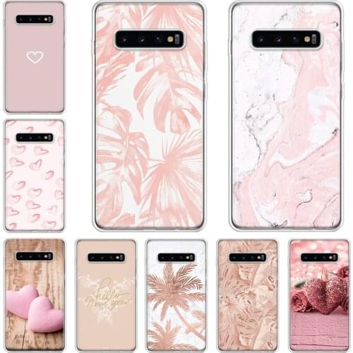 Gold Rose Love heart Phone Case For Samsung Galaxy A71 A70 A51 A50 A41 A40 A30 A21 A10 A01 A90 A20S A20E A10S M30S A6 A7 A8 A9Pl