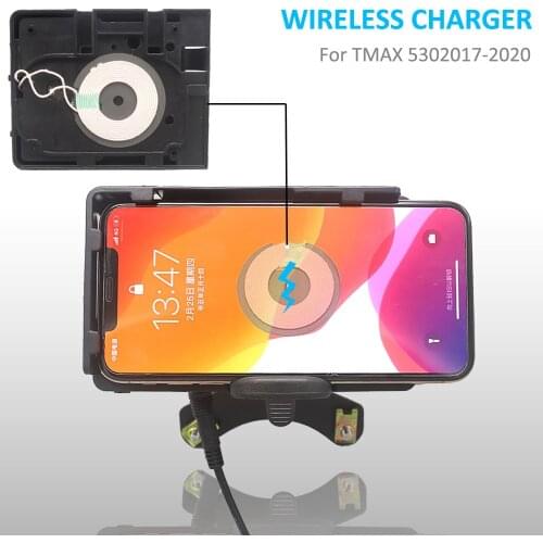 For Yamaha TMAX 530 T-MAX 530 Motorcycle Windshield Wireless Navigation Bracket USB Charger Mobile Phone Mount 2017-2020