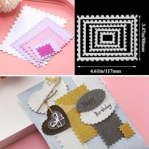 Square Star Heart Rectangle Circle DIY Craft Metal Cutting Die Scrapbook Embossed Paper Card Album Craft Template Stencil Dies