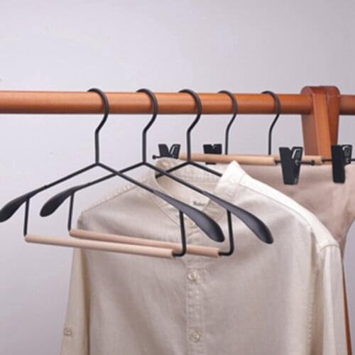 Hot Hanger Built-in Closet Wardrobe Storage Rack Pants Hanger Wide Shoulder Seamless Hanger