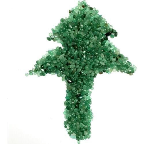 1000g natural green aventurine gravels reiki healing crystals crushed stone as children DIY drawing materials for sale