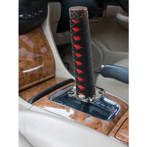 New Samurai Gear Shift Head Gear Head Wave Club Head Car Modification Accessories With 4 Adapters Universal Type