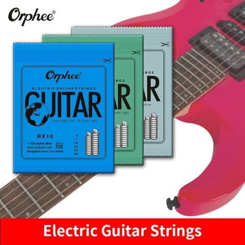 Orphee Free Shipping Hot 1 Set Practiced Nickel Plated Steel Guitar Strings For Electric Guitar With Original Retail Package