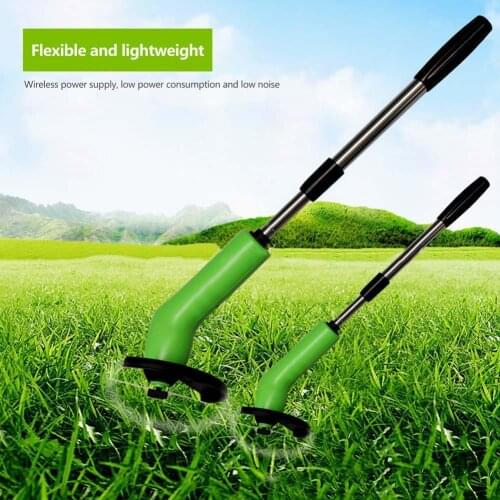 Protable Ziptrim Cordless Lawn Mower Grass Trimmer Ties Electric Garden Tool Trimming Edging Machine Rod Telescopic With C7T4