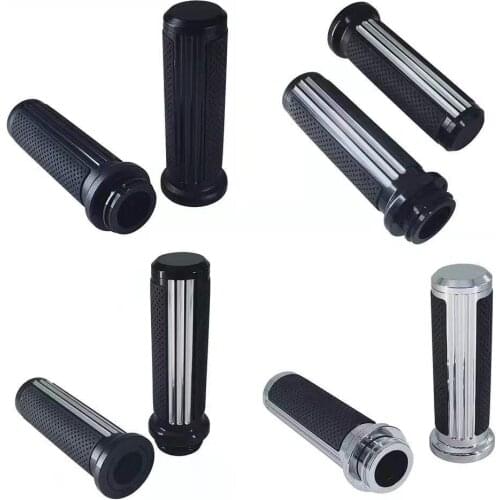25MM Motorcycle Handlebar Grips CNC Handle Bar Grips For Harley Sportster Cruiser Bobber Chopper Custom