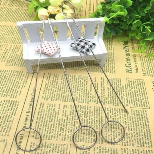 Handmade Sewing Tools Durable Metal Sewing Loop Turner Hook With Latch For Turning Fabric Tubes Straps Belts Strips