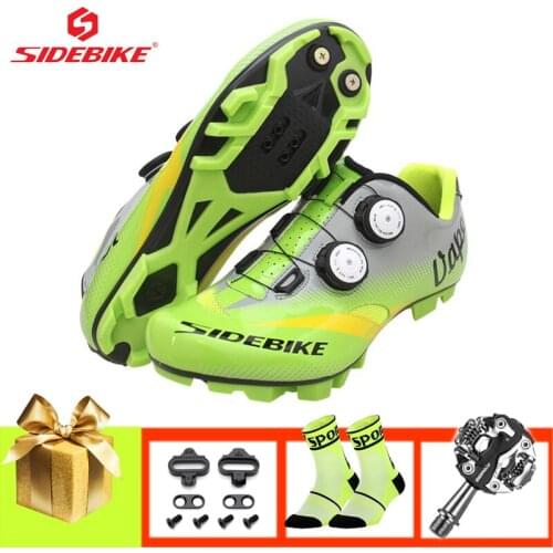 SIDEBIKE men cycling shoes mtb mountain bike sneakers self-locking breathable sapatilha ciclismo superstar riding bicycle shoes