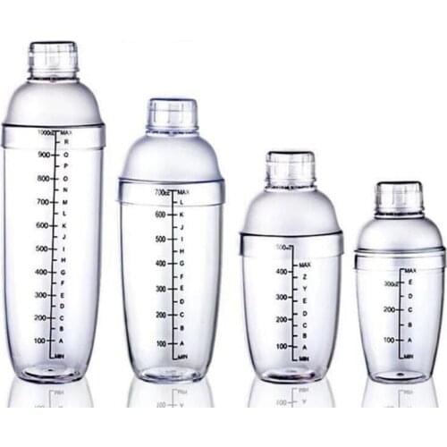 Snow Grams Cup Plastic Cocktail Shaker Wine Beverage Mixer Barware Bar Tools Plastic Martini Cocktail Shaker
