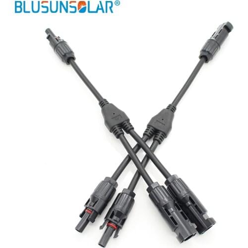 Parallel Branch Solar Connector 2 IN1 Solar Connector Y Type Connector Male to Female Solar DIY Solar Kits System