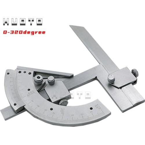 0-360/320 degree Stainless Steel Bevel Protractor Angular Dial ruler goniometer Universal Bevel Protractor with 300mm blade