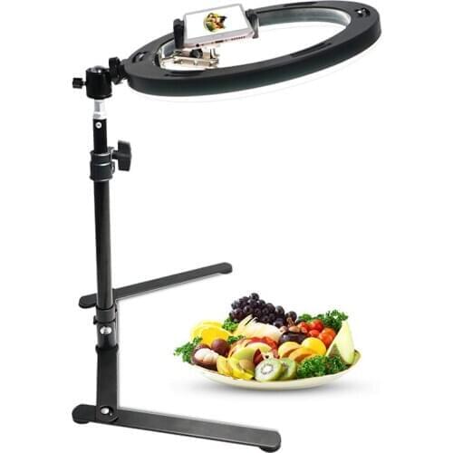 Fill Light Live Overhead Food Decorate Jewelry Manicure Photo Overlook Desktop Ring Light Photography Video Light Circular Light