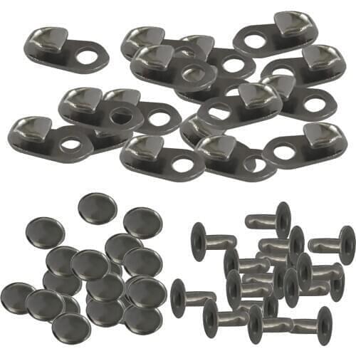 20 Sets Carabiner Shoelace Buckles Non-slip Stopper Rope Clips Clamp Black for Mountaineering Hiking Climb Sewing Craft Supplies