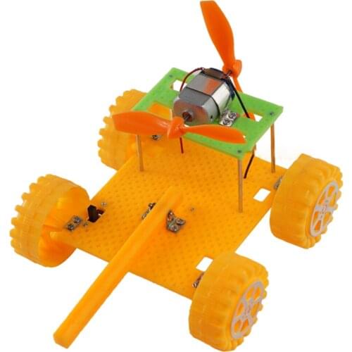 2xDIY Assembled Wind Powered Jet Tank Technology Model Scientific Toy