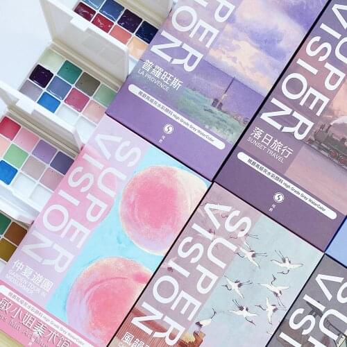 Super Vision watercolor paint artist Morandi Macaron candy color advanced gray 1ml /2ml painting art supplies