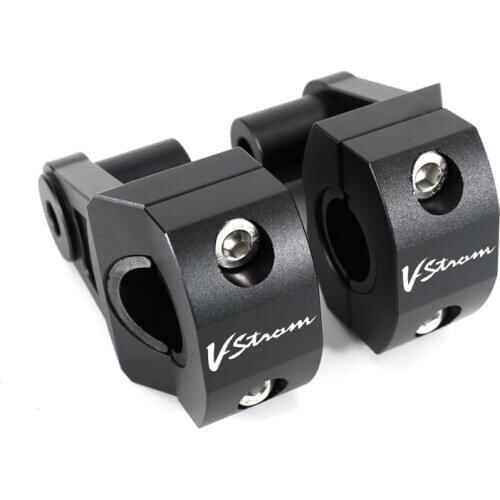 For SUZUKI V-Strom 250 V-Strom 650 DL650 V-Strom 1000 DL1000 7/8" 22mm Motorcycle Handlebar Risers Aluminum Fat Bar Mount Risers