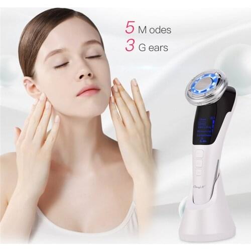 CkeyiN Face Cleaning Hot Compress ION Microcurrent Nutrition EMS Skin Firming Iontophoresis Anti-aging Moisturizing Whitening