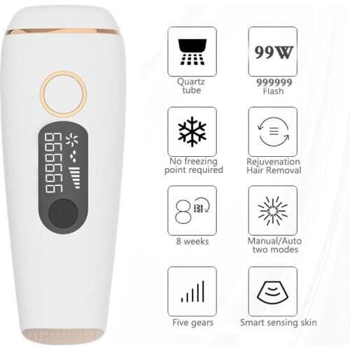 Electric 999999 Flashes Permanent Laser Epilator IPL Armpit Removal Machine Bikini Trimmer Epilator Women Painless Photoepilator