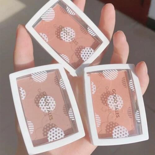 GOGO TALES Vitality Sweet Blush High Gloss Modification Matte Natural Nude Makeup Monochrome Rouge Long Lasting Facial Makeup