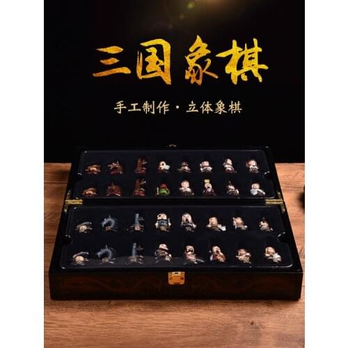 Chinese chess figures from the Three Kingdoms, creative facial makeup, ethnic style, Beijing characteristics, gifts for foreign