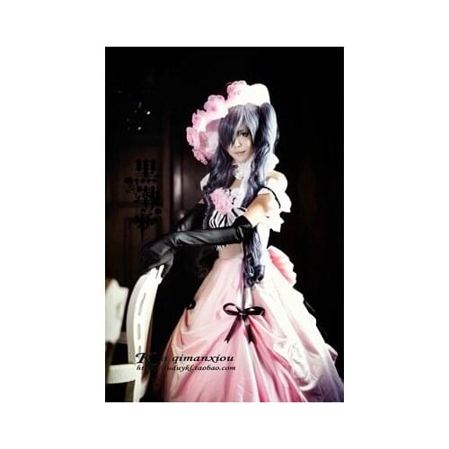 Black Butler ciel Phantomhive Cosplay Costumes Women girl fashion style dress for gift free shipping