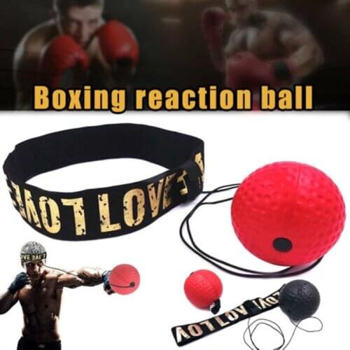 Boxing Magic Speed Ball Practice Reaction Ball Yellow Baseball 2021 New Fashion Reflex Training Sport Head Band Speedball Red