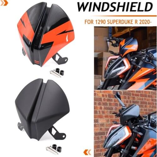 NEW For 1290 Super Duke R 2020 2021 Rear Seat Cover Fairing Seat Cowl + Front Windscreen Windshield Airflow Wind Deflector