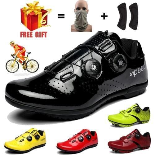 New Mens Professional Cycling Shoes Women Man for MTB Sapatilha Ciclismo Male Ultralight Spin Road Racing Bicycle Shoes Custom